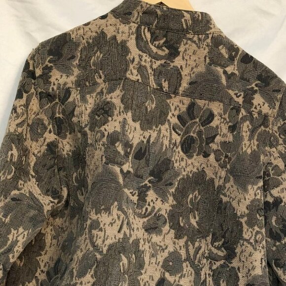 Charter Club  Petites floral tan jean-ish jacket - Picture 6 of 12